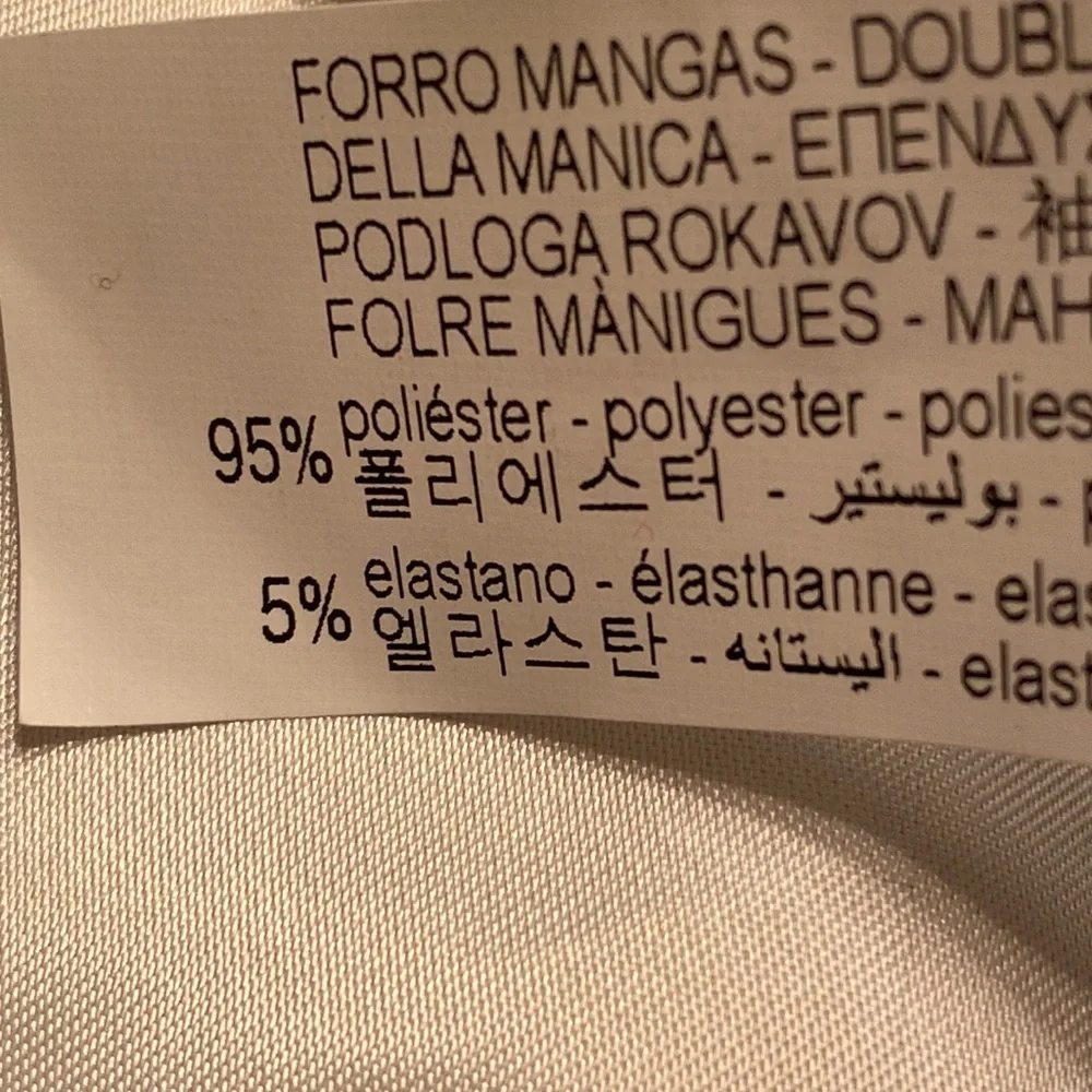 NWOT. Zara Man Stone Double-Breasted Suit Blazer. Size 42.